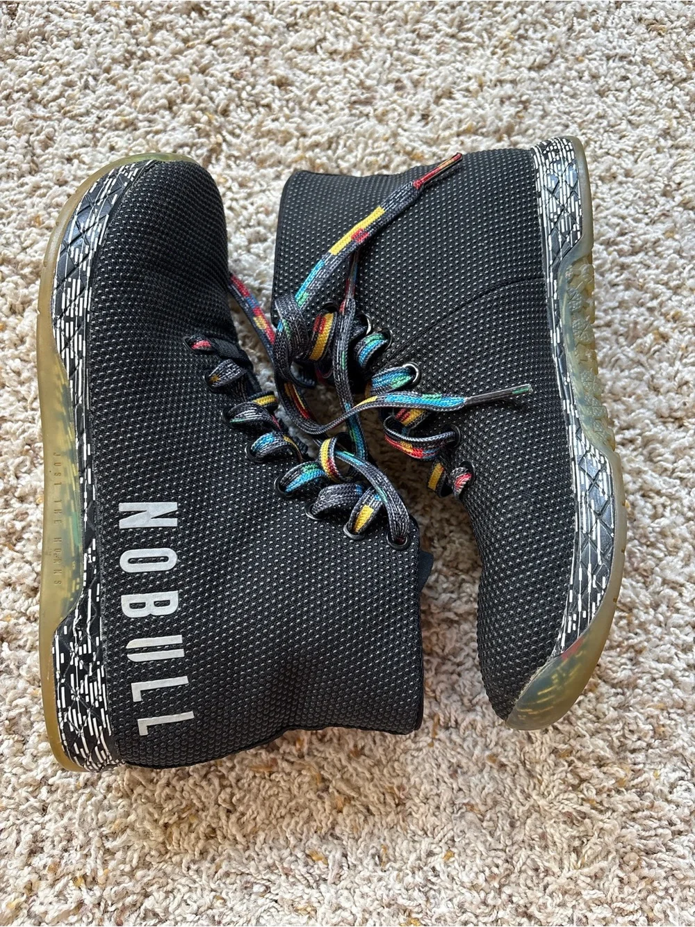 NOBULL Shoes High-Top Trainers Multi Color Black SuperFabric M 6 W 7.5